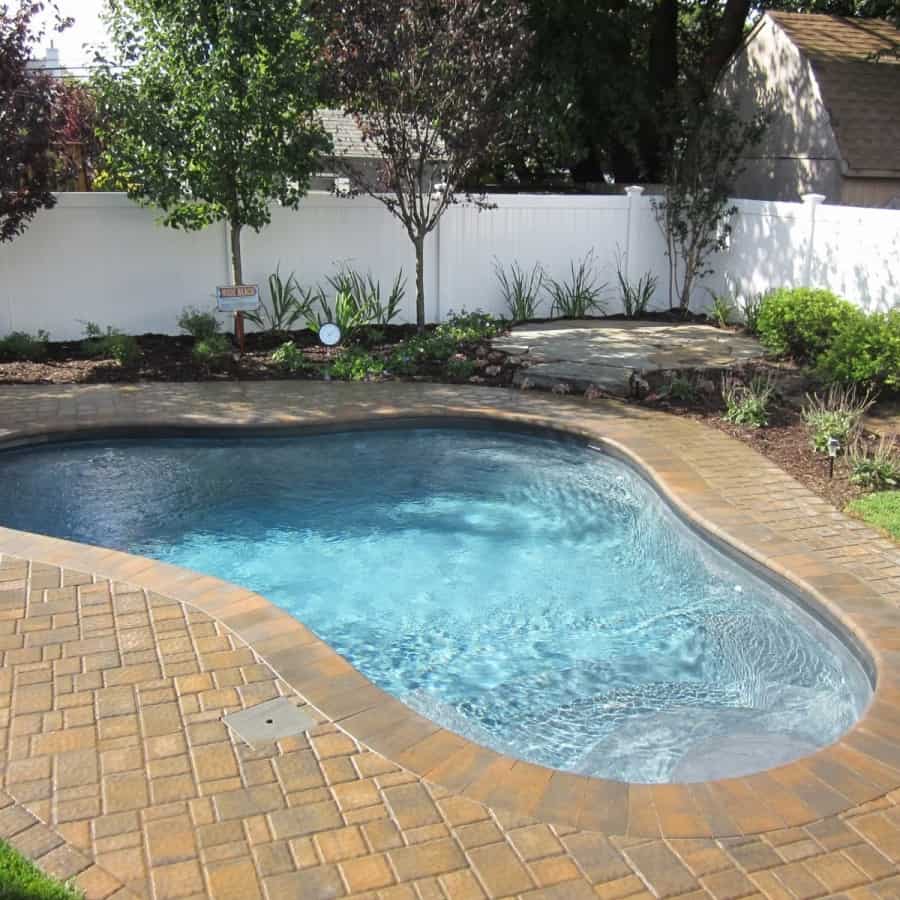 14' x 16' free form Gunite Pool with wedding cake steps and Spa jets - Islip Terrace, Long Island NY